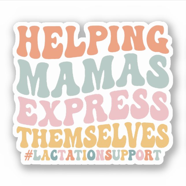 Sticker Aider Mama Express eux-mêmes Lactation Consulta (Devant)