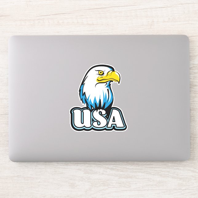 Sticker Aigle américain (édition bleue limitée) (Ordinateur)