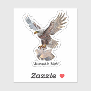 Sticker "Aigle cristal radiant"