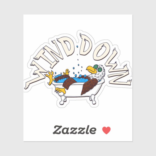 Sticker Aigle du vent (Feuille)