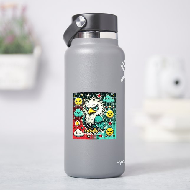 Sticker Aigle en colère (HydroFlask)