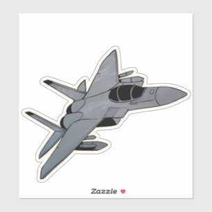 Sticker Aigle F-15, avion de chasse