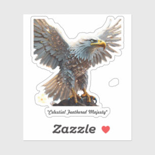 Sticker "Aigle opulent en vol"