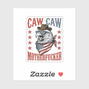 Sticker Aigle Patriotique Caw Caw Vintage Design de T-shir