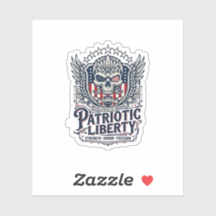 Sticker Aigle Tactique Patriotique Crâne Inspiré Militaire