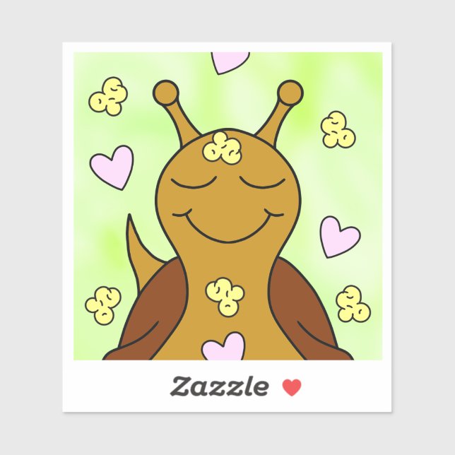 Sticker Aiguille Mignonne Avec Popcorn Et Coeurs | Vinyle (Feuille)