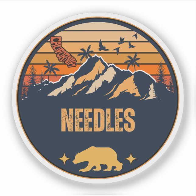 Sticker Aiguilles, Californie (Devant)