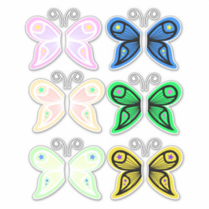 Sticker ailes de papillon fées pour l'artisanat