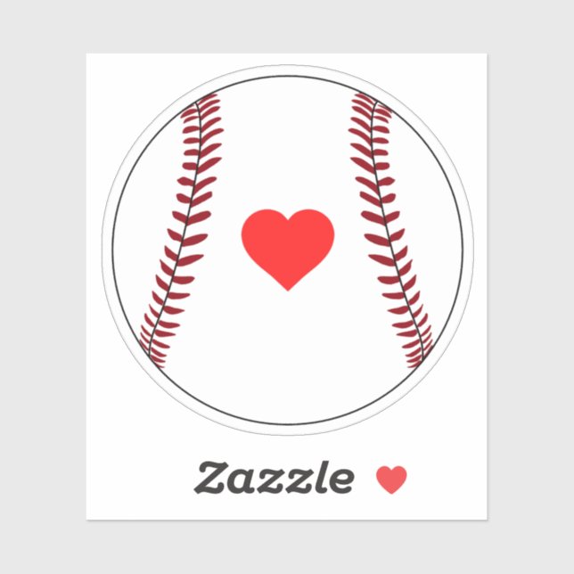 Sticker Aimer le baseball (Feuille)