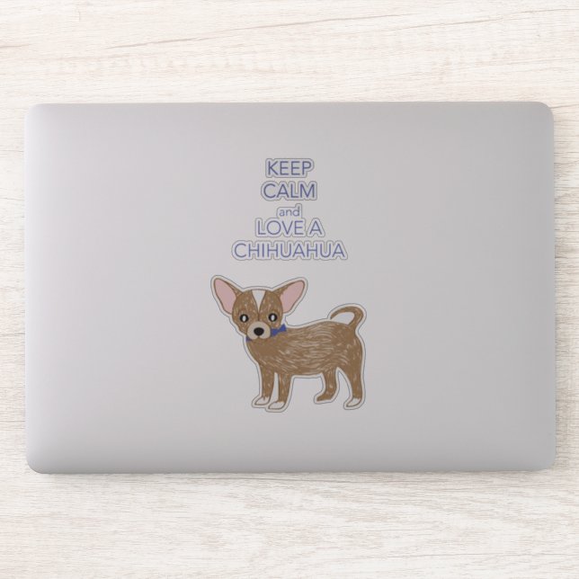 Sticker Aimer un Chihuahua (Ordinateur)