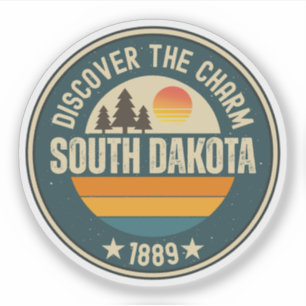 Sticker Aimez le Dakota du Sud - Souvenir de l'État du SD