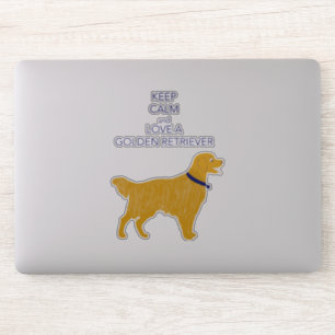 Sticker Aimez un Golden Retriever