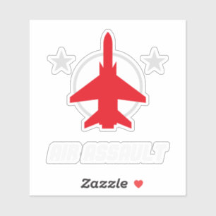 Sticker Air Assault Military Fighter Jet