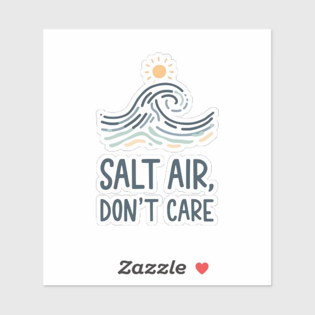 Sticker air salé, on s'en fiche (Feuille)