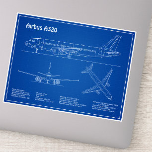 Sticker Airbus A320 - Plans Dessins Devis Plan De Concepti