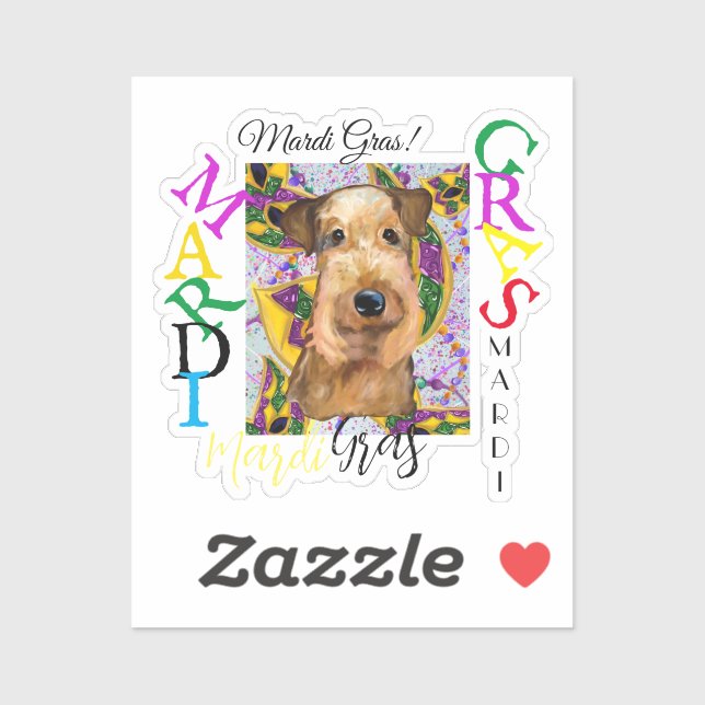 STICKER AIREDALE        (Feuille)