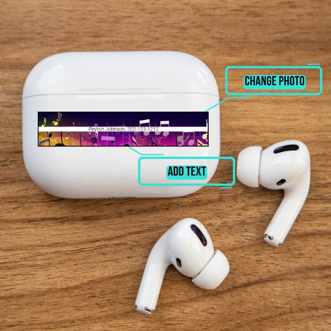 Sticker Airpods Pro Coque peau décorative - Notes musicale (Please enjoy our Airpods stickers)