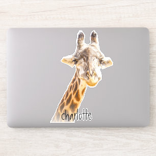 Sticker Ajouter Nom Grinning Cute Giraffe Photographie Mod