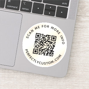 Sticker Ajouter un code QR Analysez-moi pour plus d'inform