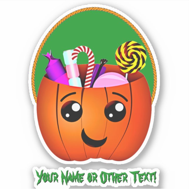 Sticker Ajouter un nom, de mignons traitements du seau Cit (Devant)