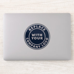 Sticker Ajouter votre logo Entreprise Employés Ordinateur