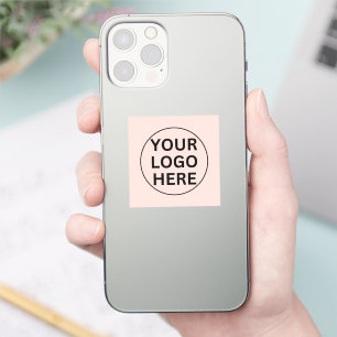 Sticker Ajouter Votre Logo Ici L Promotionnels Blush Pink