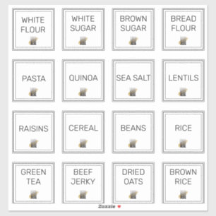 Sticker Ajouter votre logo Stockage de cuisine professionn