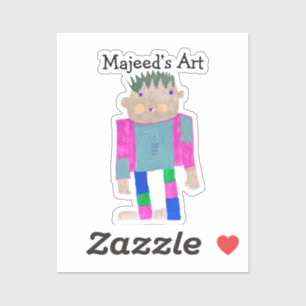 Sticker Ajoutez le travail artistique de votre enfant à ce