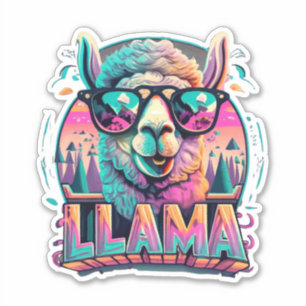 Sticker Ajoutez vos objets avec des décalques Llama Vinyl