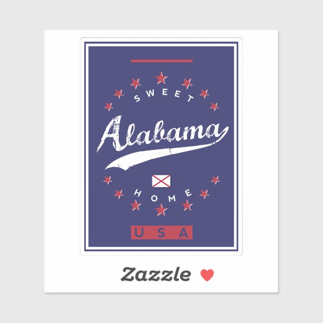 Sticker Alabama (Feuille)