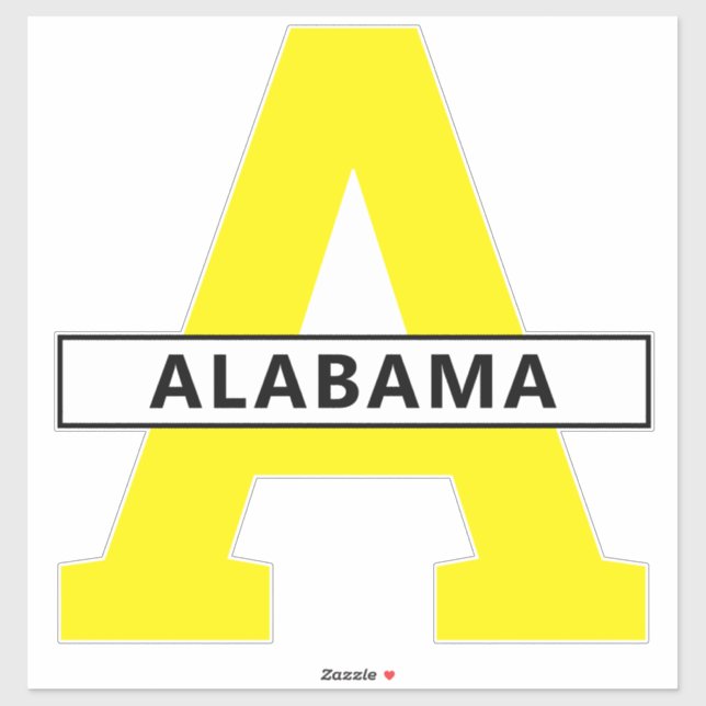 Sticker Alabama (Feuille)