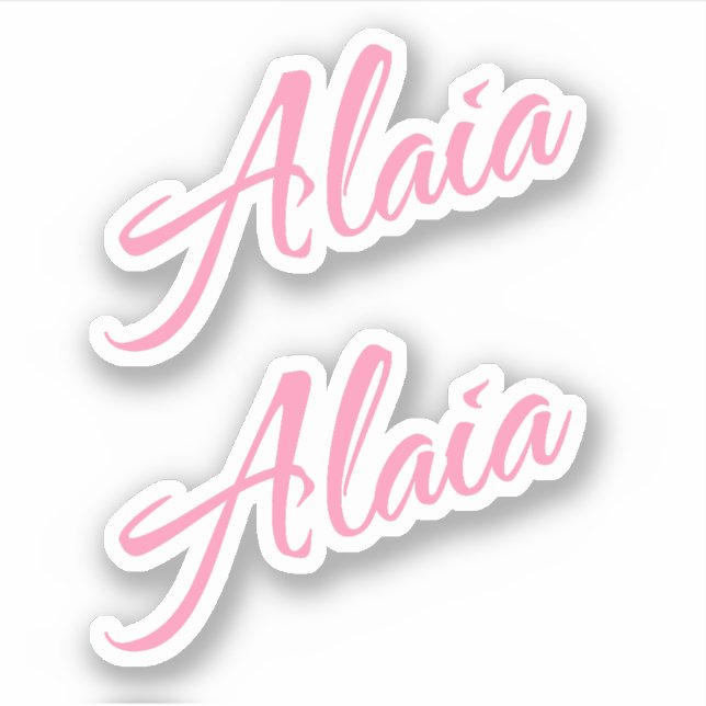 Sticker Alaia nom x2 (Devant)