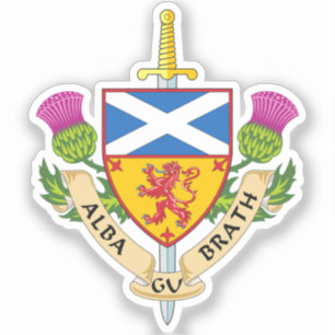 Sticker Alba Gu Bràth Scottish Heritage Crest Inspiré