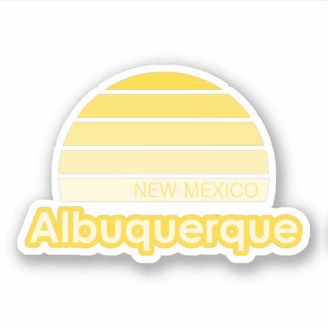 Sticker Albuquerque Nouveau-Mexique (Devant)