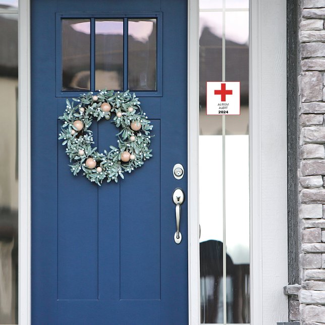 Sticker Alerte de besoins spéciaux personnalisable | Voitu (Let police and/or fire personnel know that there is a person with special needs in your home. )