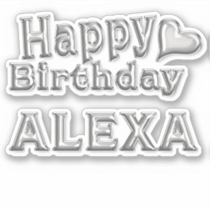 Sticker Alexa Happy Birthday