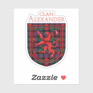 Sticker Alexander Hunting Tartan Scottish Plaid