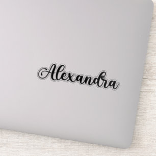 Sticker Alexandra Nom - Calligraphie manuscrite
