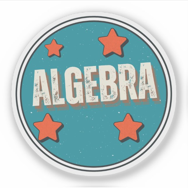 Sticker Algèbre (Devant)
