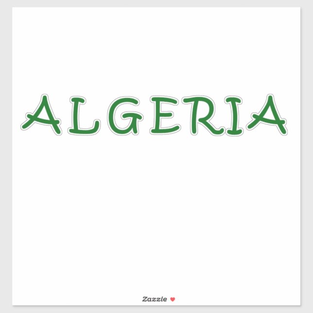 Sticker Algérie, Algérie (Feuille)