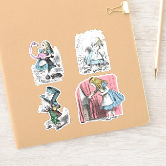 Sticker Alice au pays des merveilles Flamant rose rose
