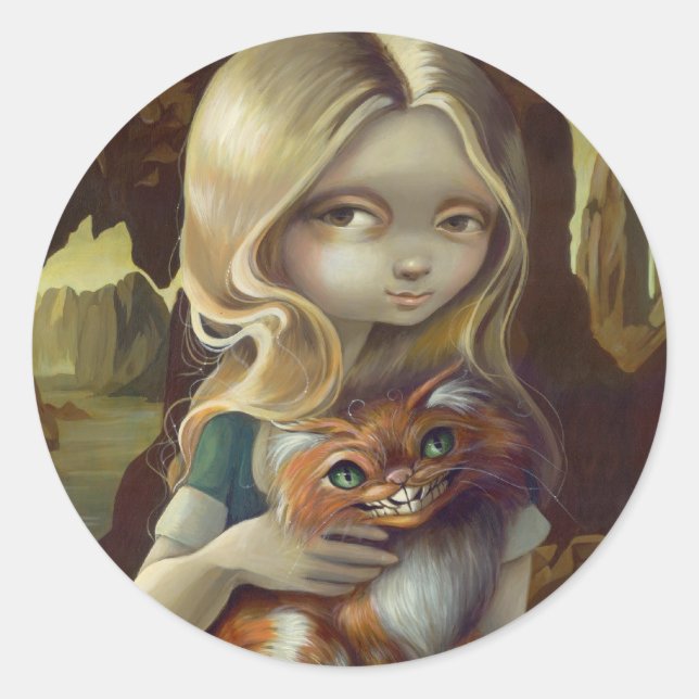 Sticker "Alice in a Da Vinci Portrait" (Devant)