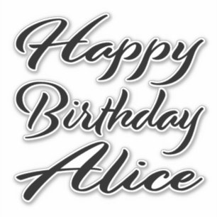 Sticker Alice Name