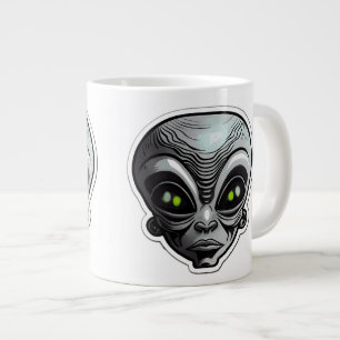 Sticker Alien Art Jumbo Mug