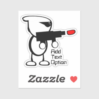 Sticker Alien avec laser