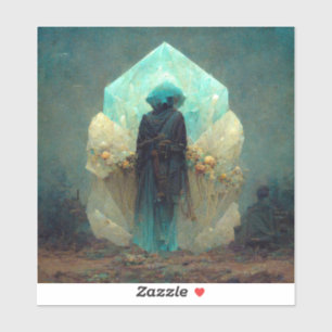 Sticker Alien Crystal Guardian  Sci-Fi Imaginaire