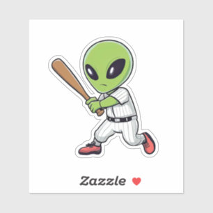 Sticker Alien de baseball