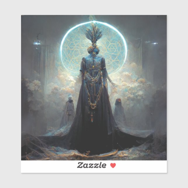 Sticker Alien Fae 3 Imaginaire Sci-Fi (Feuille)