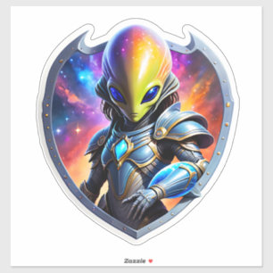 Sticker Alien futuriste