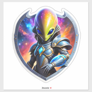 Sticker Alien futuriste